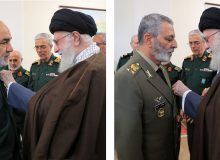 اعطای نشان فتح به فرماندهان کل ارتش و سپاه