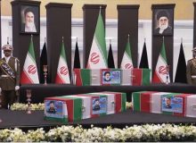 برگزاری مراسم ادای احترام سران کشورهای خارجی به پیکر شهدای خدمت