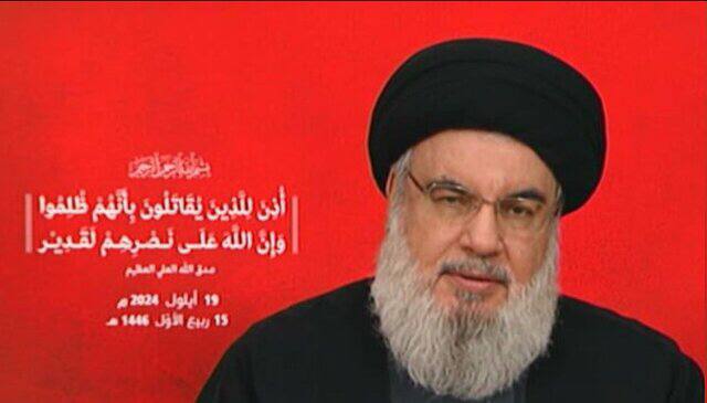 سید حسن نصرالله: دشمن از تمام خطوط قرمز عبور کرد