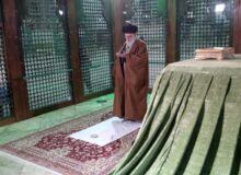 حضور رهبر انقلاب اسلامی در مرقد امام خمینی(ره) و گلزار شهیدان