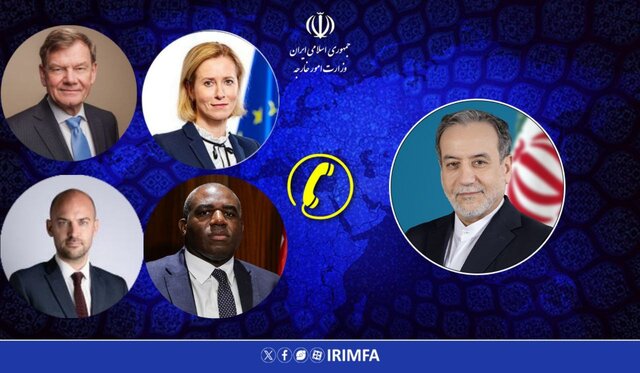 رایزنی عراقچی با وزرای خارجه تروئیکای اروپایی و مسئول سیاست خارجی اتحادیه اروپا
